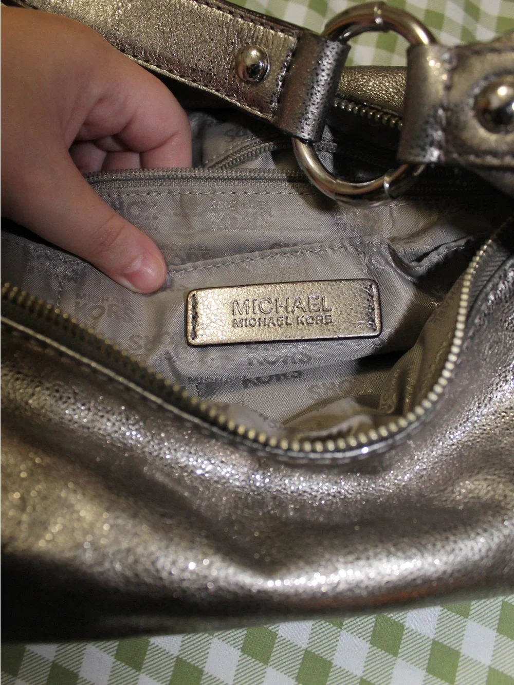 Y2K Michael Kors Metallic Shoulder Bag